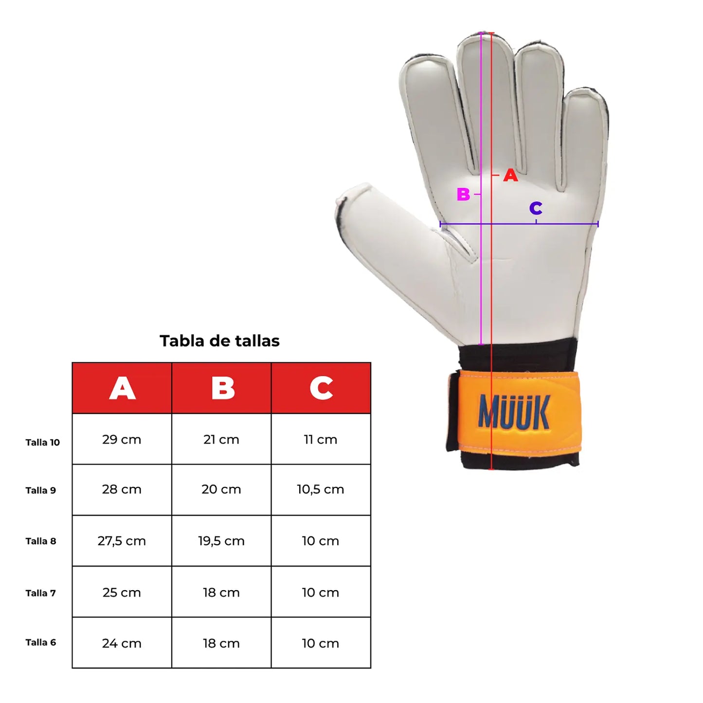 GUANTE ARQUERO MUUK CLASSIC