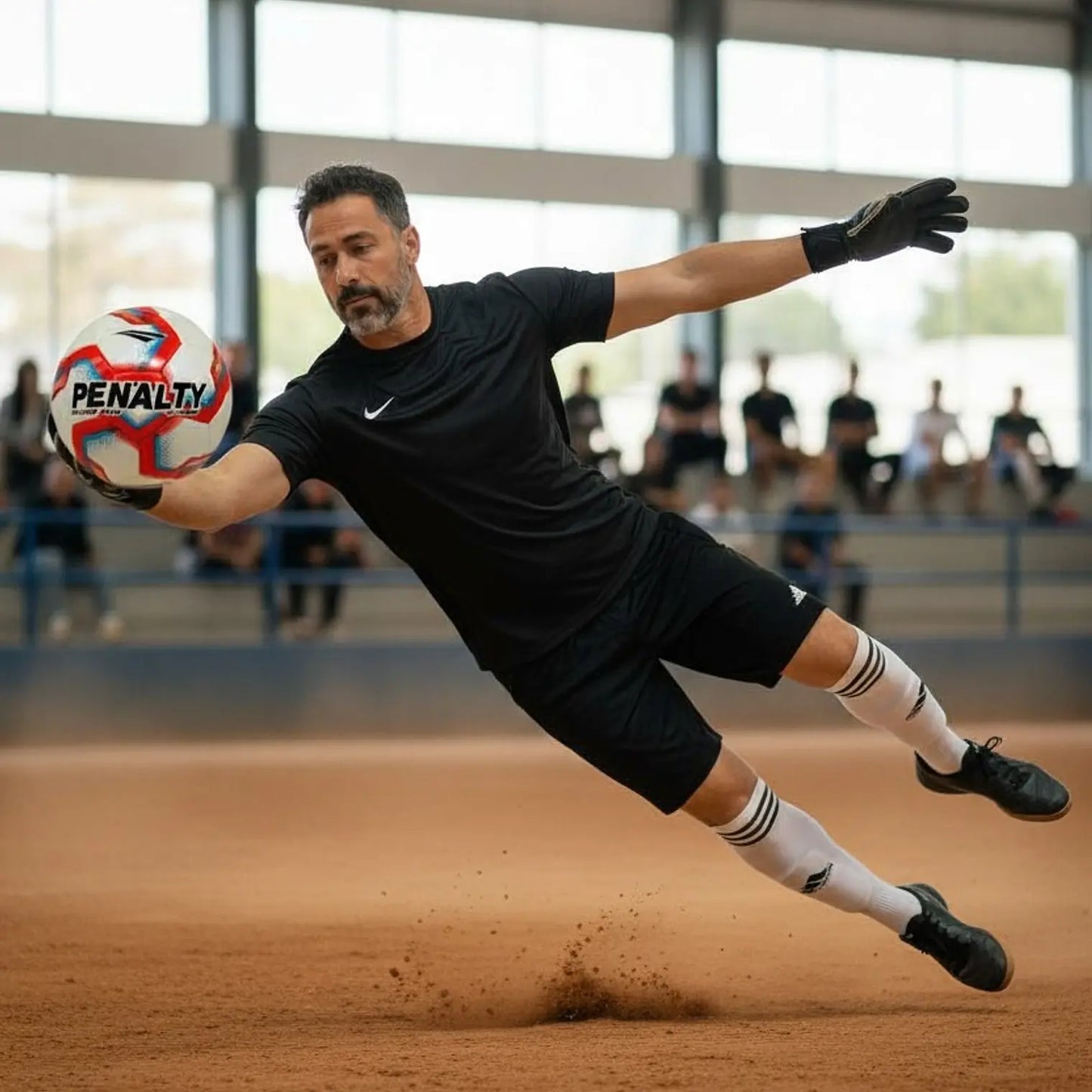 BALON FUTSAL PENALTY STORM XXV ROJO AZUL Nº4
