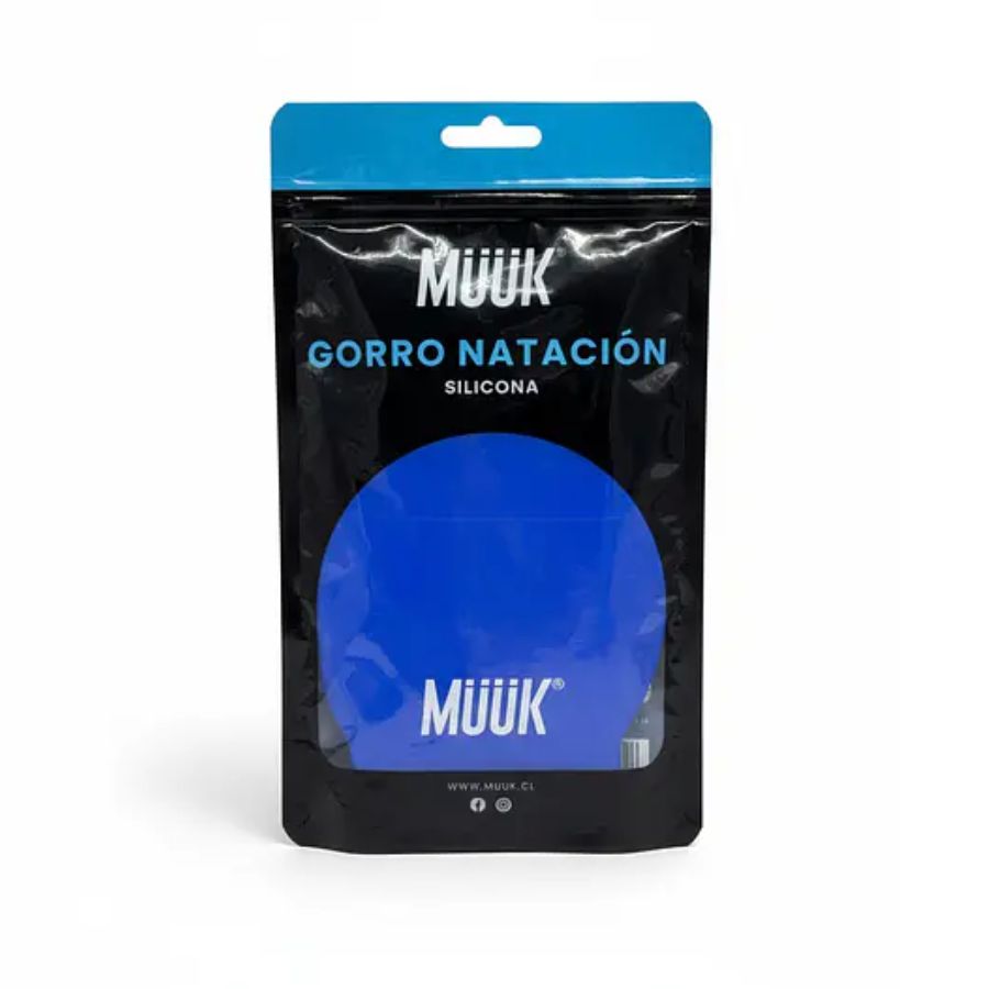 GORRO NATACION MUUK SILICONA AZUL