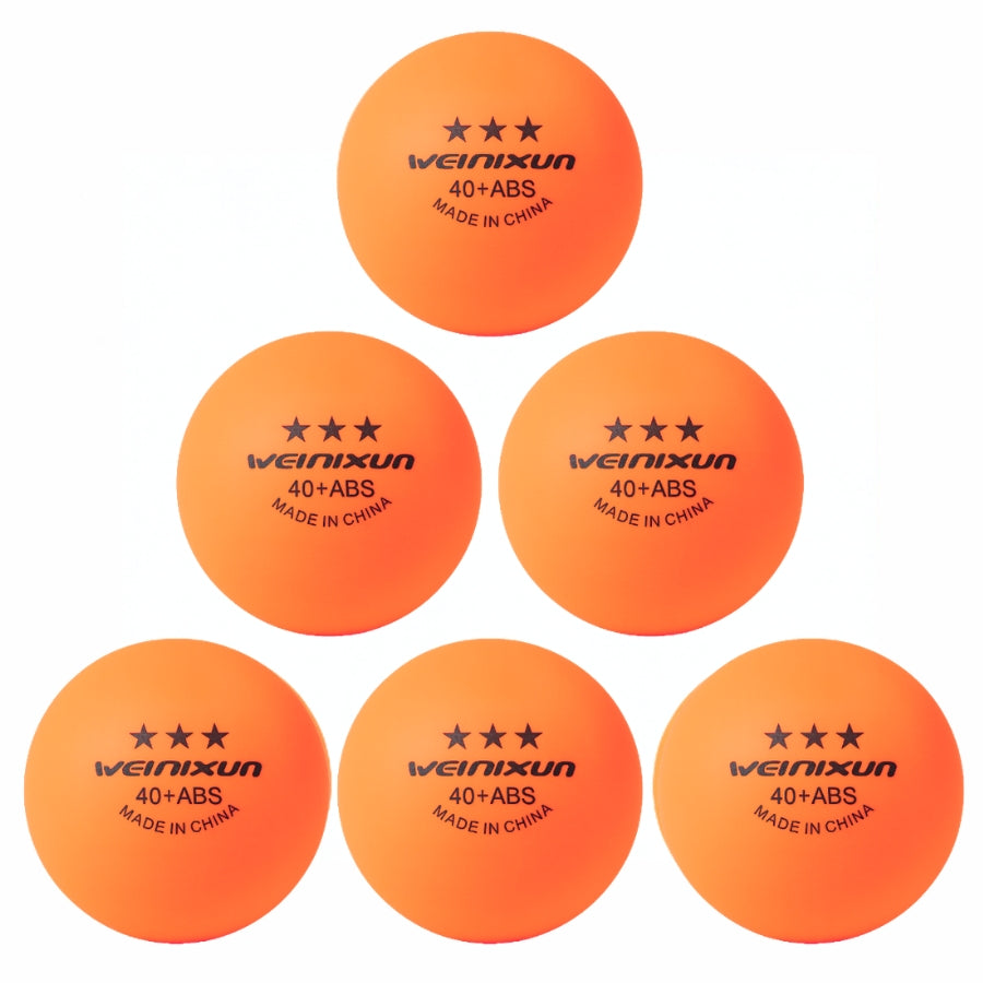 SET 6 PELOTAS PING PONG WEINIXUN 3STAR NARANJA