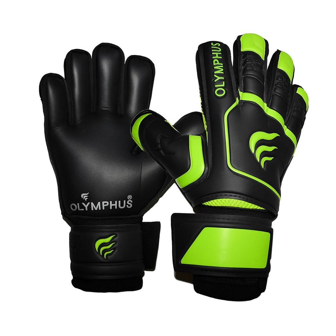 GUANTE ARQUERO OLYMPHUS RIO CON FERULA ADULTO NEGRO VERDE