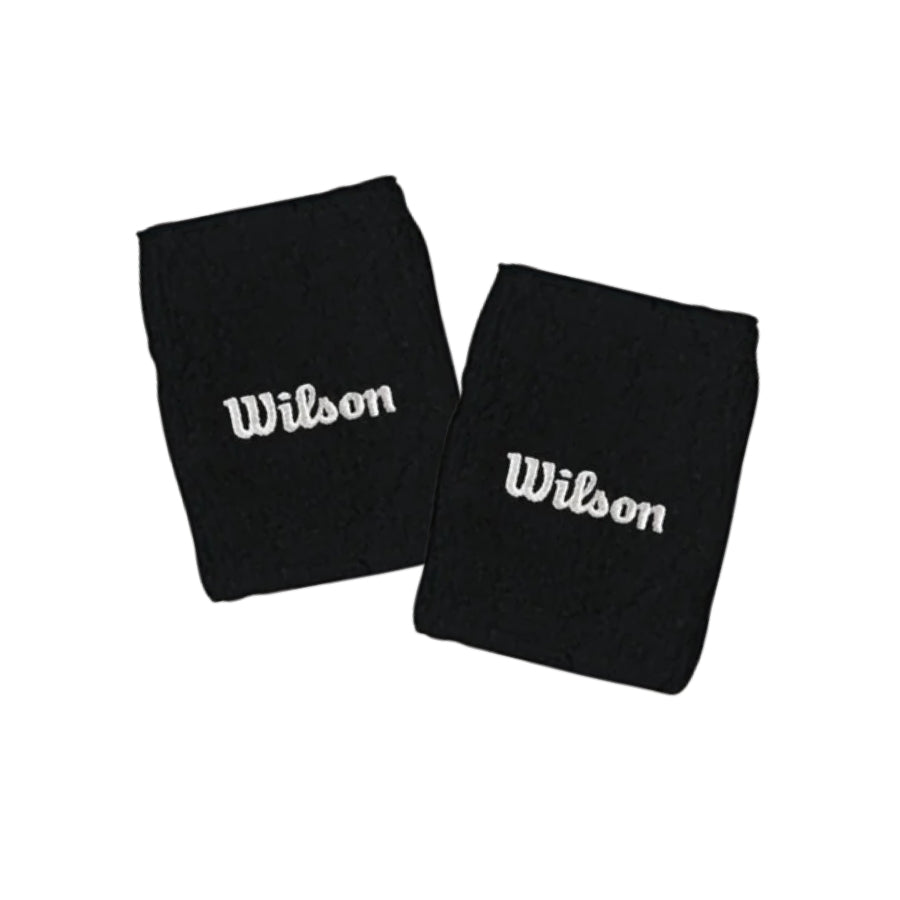 MUÑEQUERA TOALLA WILSON DOBLE NEGRA