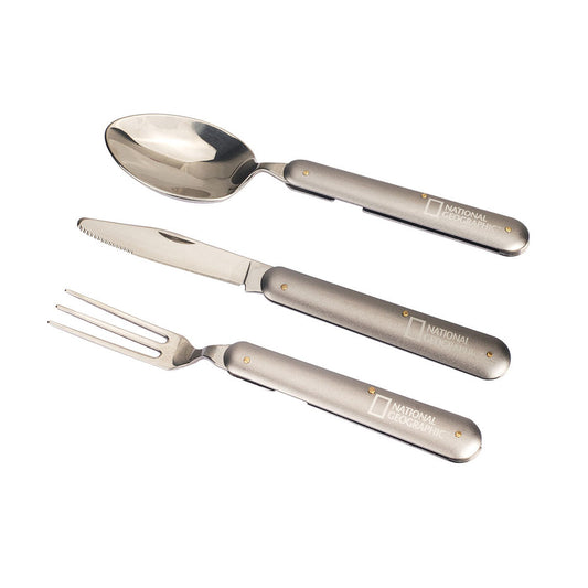 SET CUBIERTOS PLEGABLES NATIONAL GEOGRAPHIC
