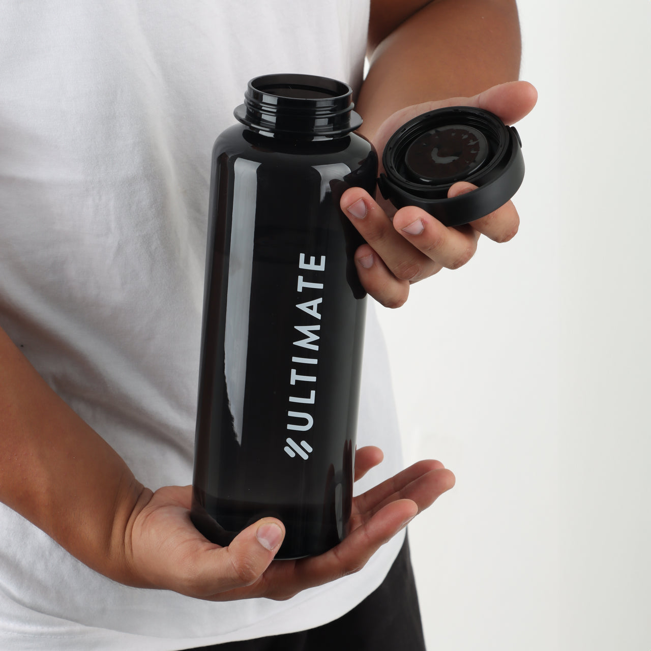 Botella Ultimate Fitness 1.5 Lts Negra