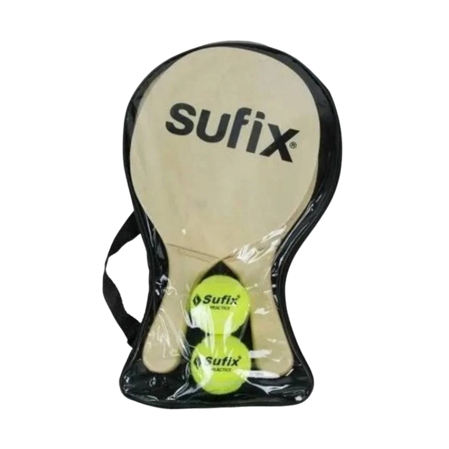 SET PALETAS DE PLAYA + 2 PELOTAS SUFIX