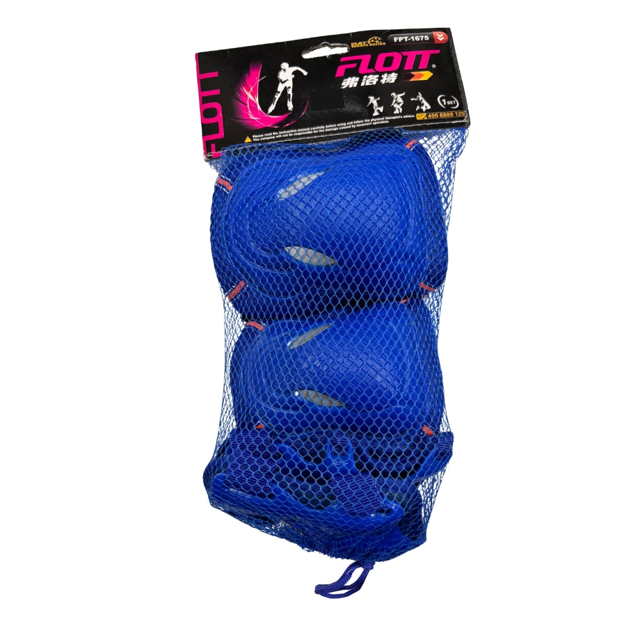 SET PROTECTOR DE PATIN FLOTT 3 PIEZAS INFANTIL AZUL