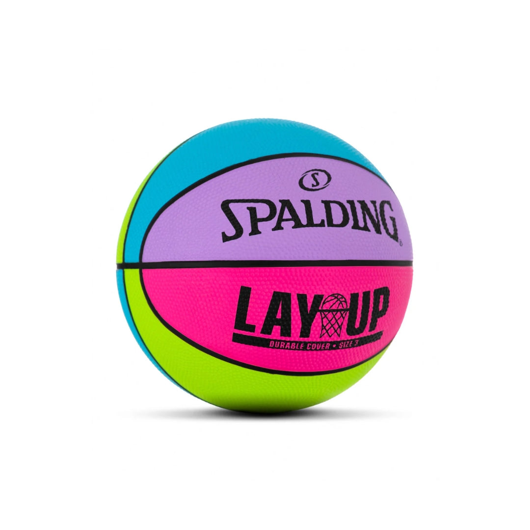 BALON BASQUETBOL SPALDING LAY UP Nº3 MULTICOLOR