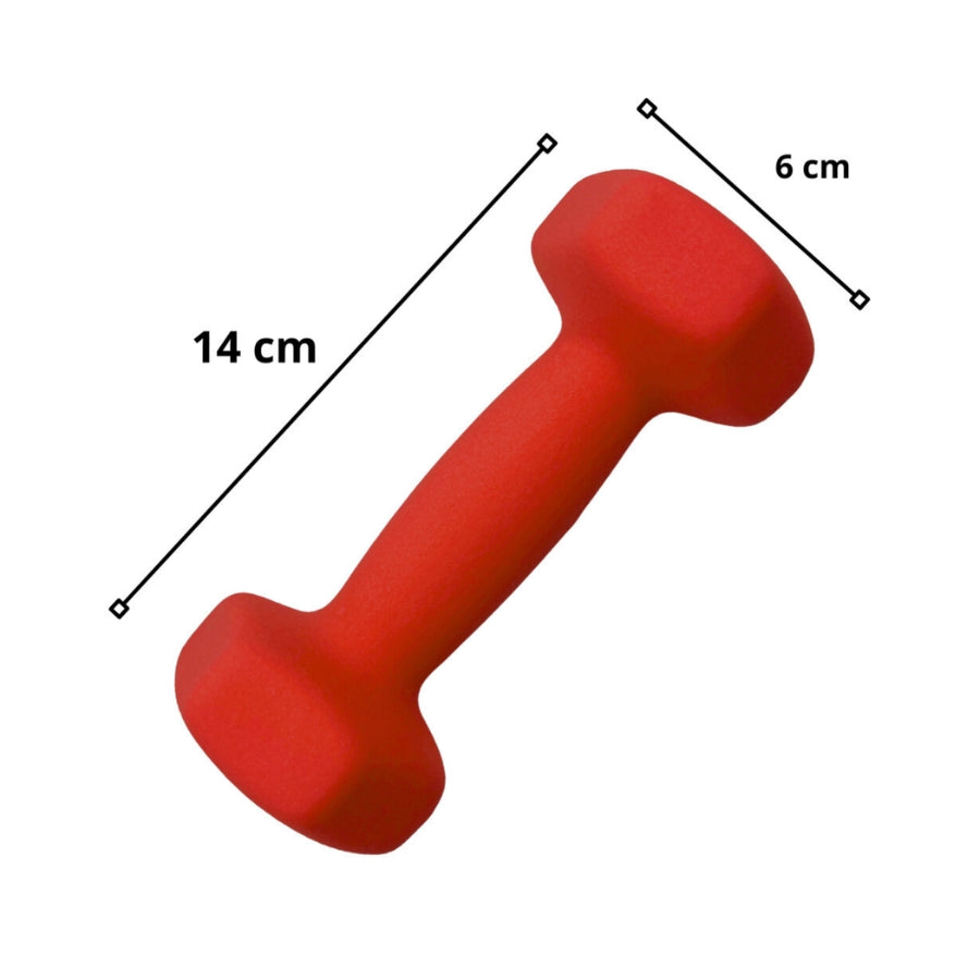 MANCUERNA RECUBIERTA PAR 1KG ROJO LS