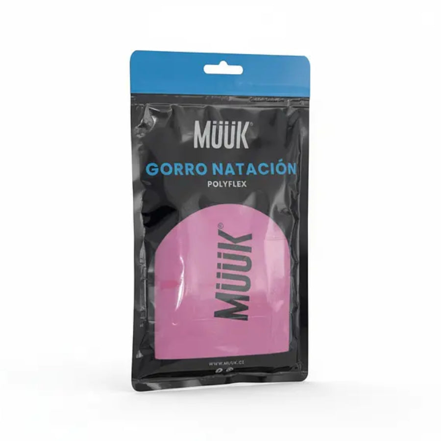 GORRO NATACION MUUK POLIFLEX ROSADO