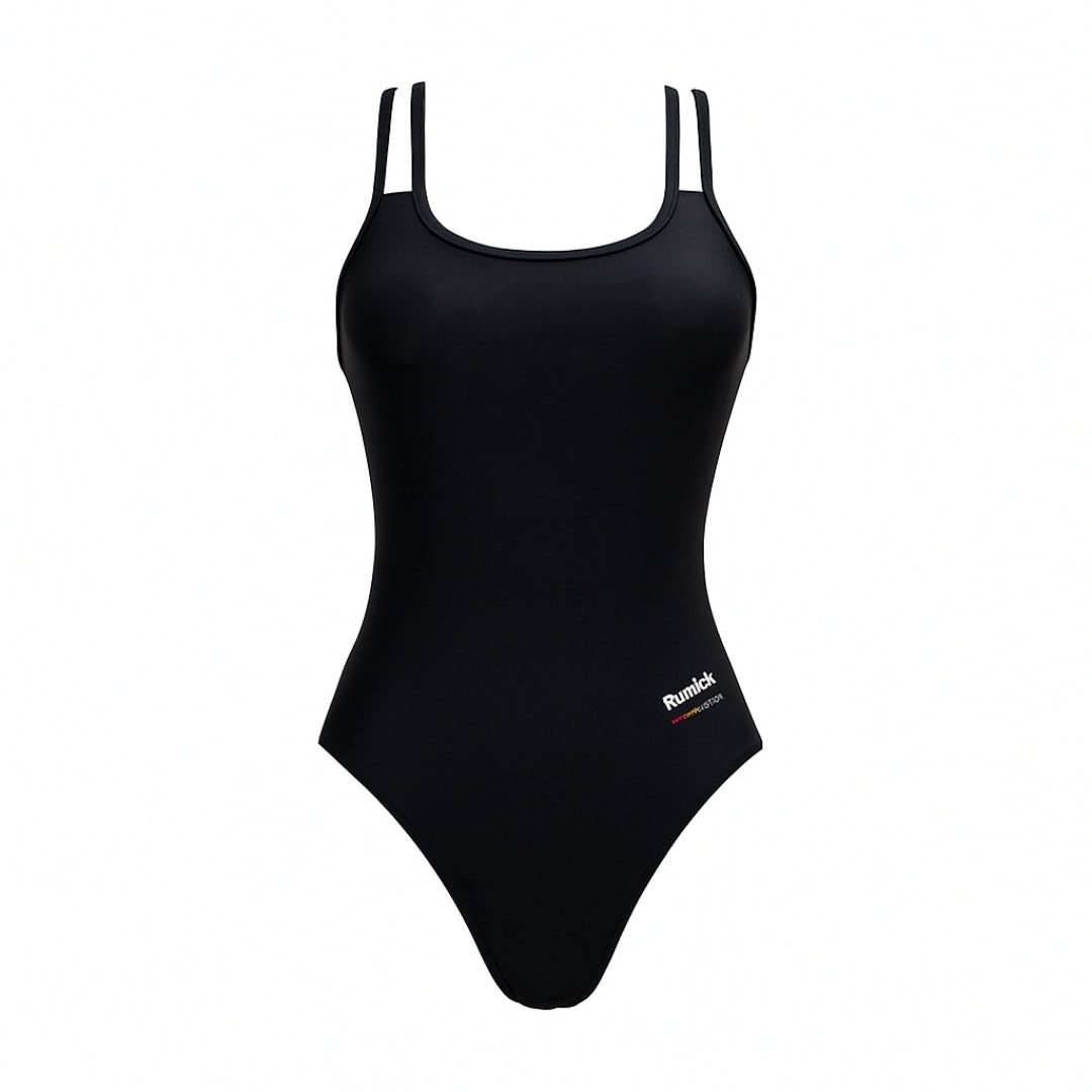 TRAJE BAÑO RUNICK MUJER CLASICO NEGRO