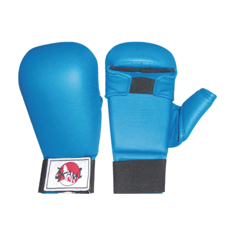 GUANTE KARATE OKAMI GARRA AZUL