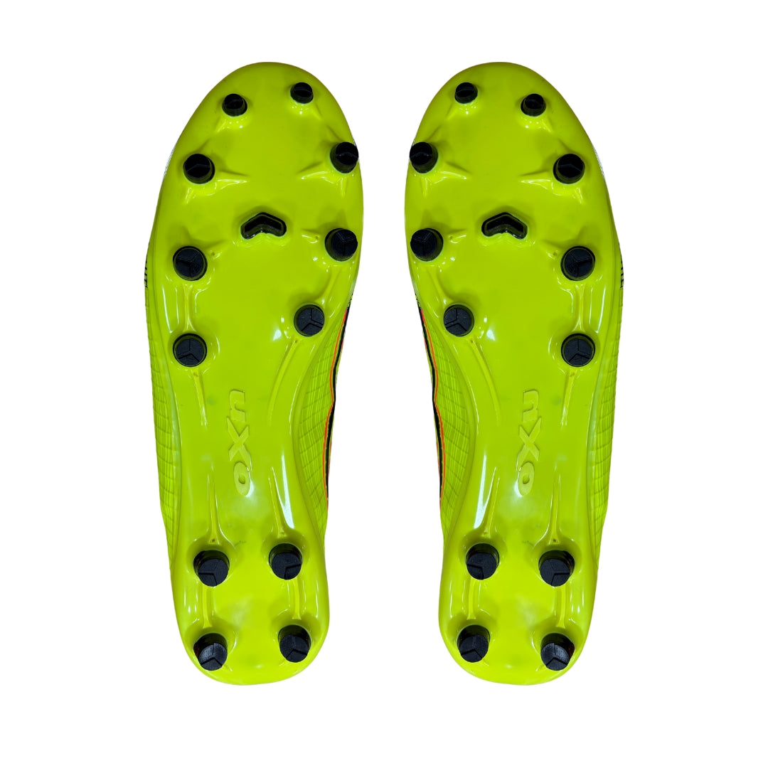 Zapato Futbol Oxn Velox 4 neo campo pvc lima/preto/coral