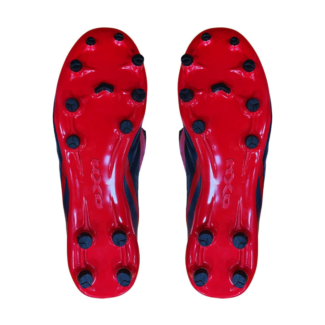 Zapato futbol OXN Speed 4 Campo Pvc Preto/Vermelho/Chumbo