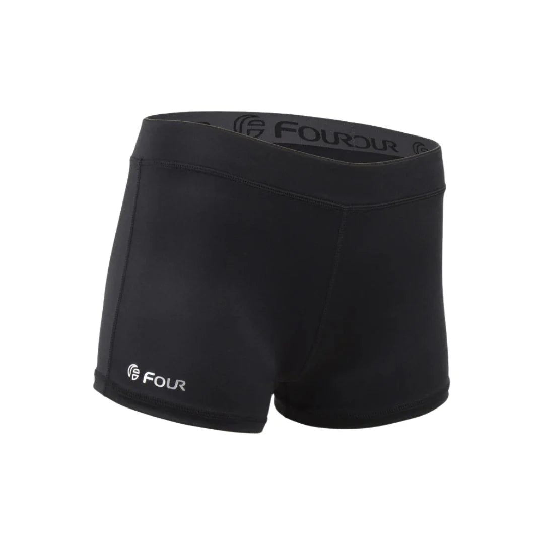 CALZA COMPRESION CORTA DAMA FOUR NEGRO