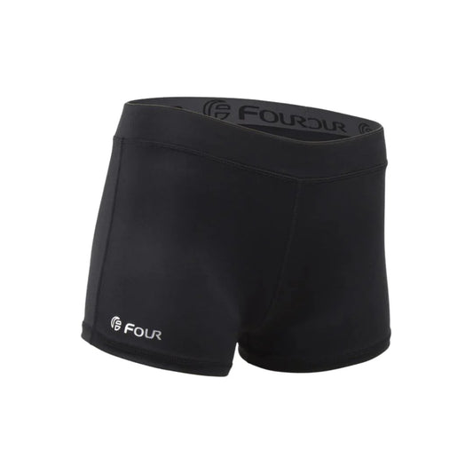 CALZA COMPRESION CORTA DAMA FOUR NEGRO