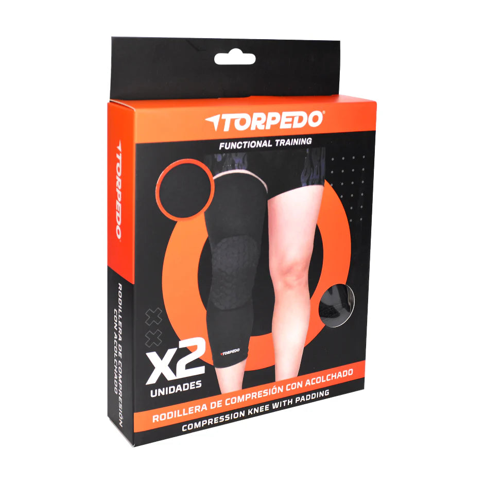 RODILLERA DE COMPRESION TORPEDO FITNESS W/PADDING NG