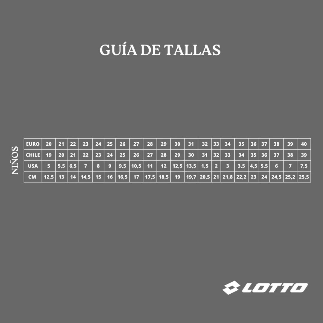 Zapato de Baby Fútbol Lotto - Maestro TF Gris Negro J0507-2