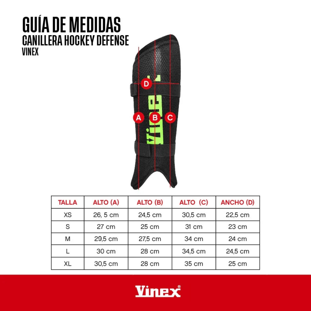 CANILLERA HOCKEY VINEX DEFENSE TURQUEZA