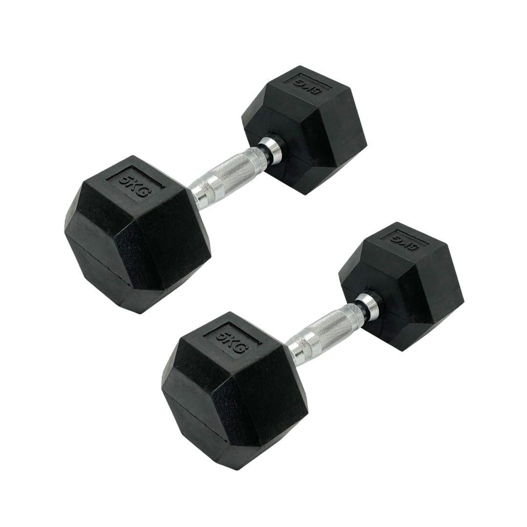 MANCUERNA HEXAGONAL PAR 5KG