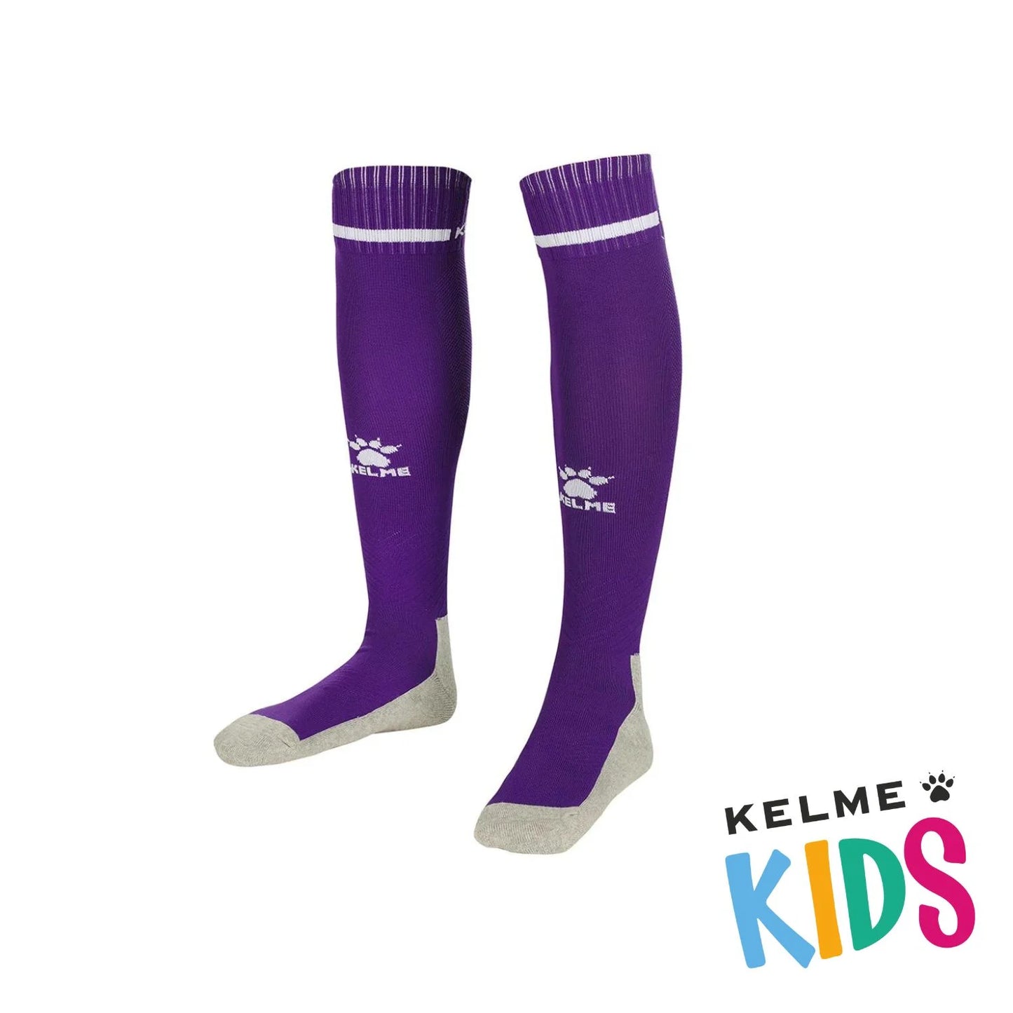 MEDIA FUTBOL KELME INFANTIL MORADA T.32-36