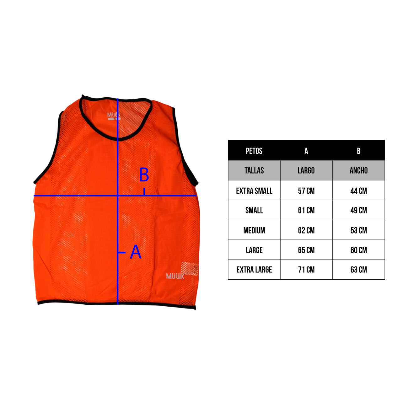 SET 5 PETOS ENTRENAMIENTO MUUK NARANJO