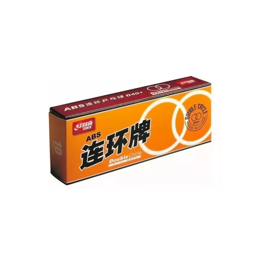CAJA 10 PELOTAS PING PONG DOBLE CIRCULO 40MM NARANJA