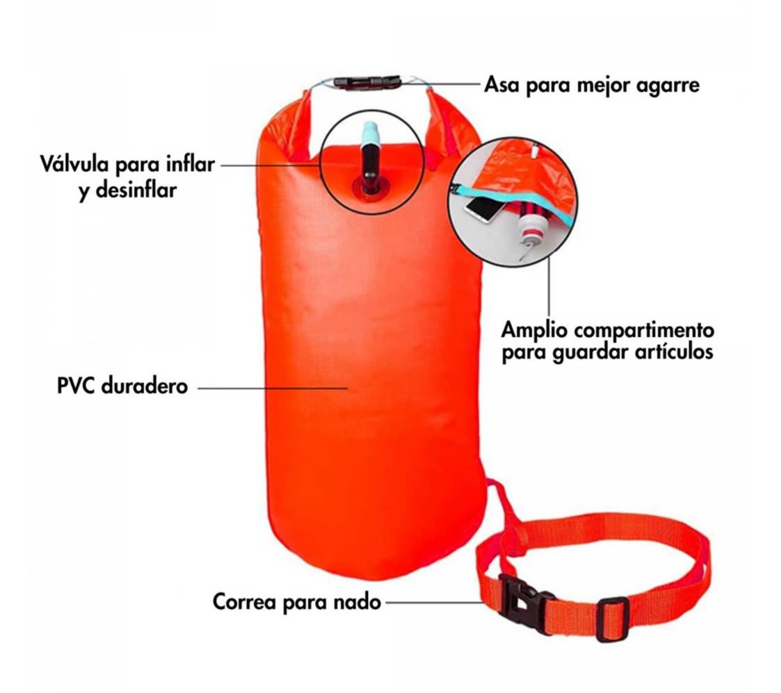 FLOTADOR NATACION SAEKO TF01 20L