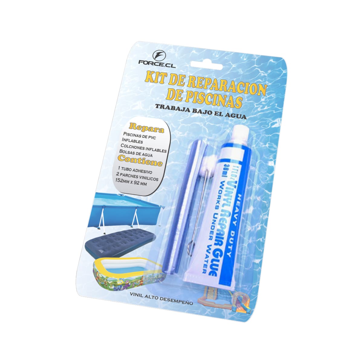 KIT REPARACION PARA PISCINA FORCE