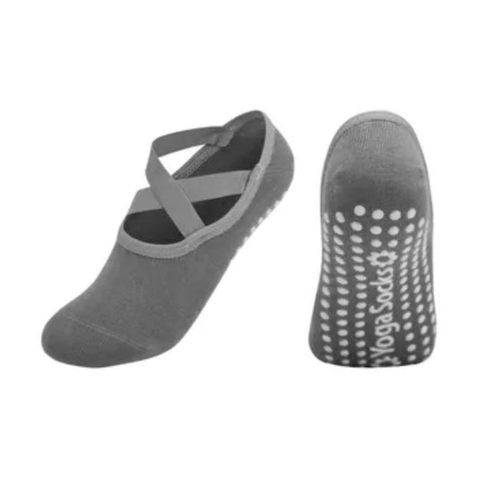 CALCETA YOGA FORCE ANTIDESLIZANTE 35-39 GRIS