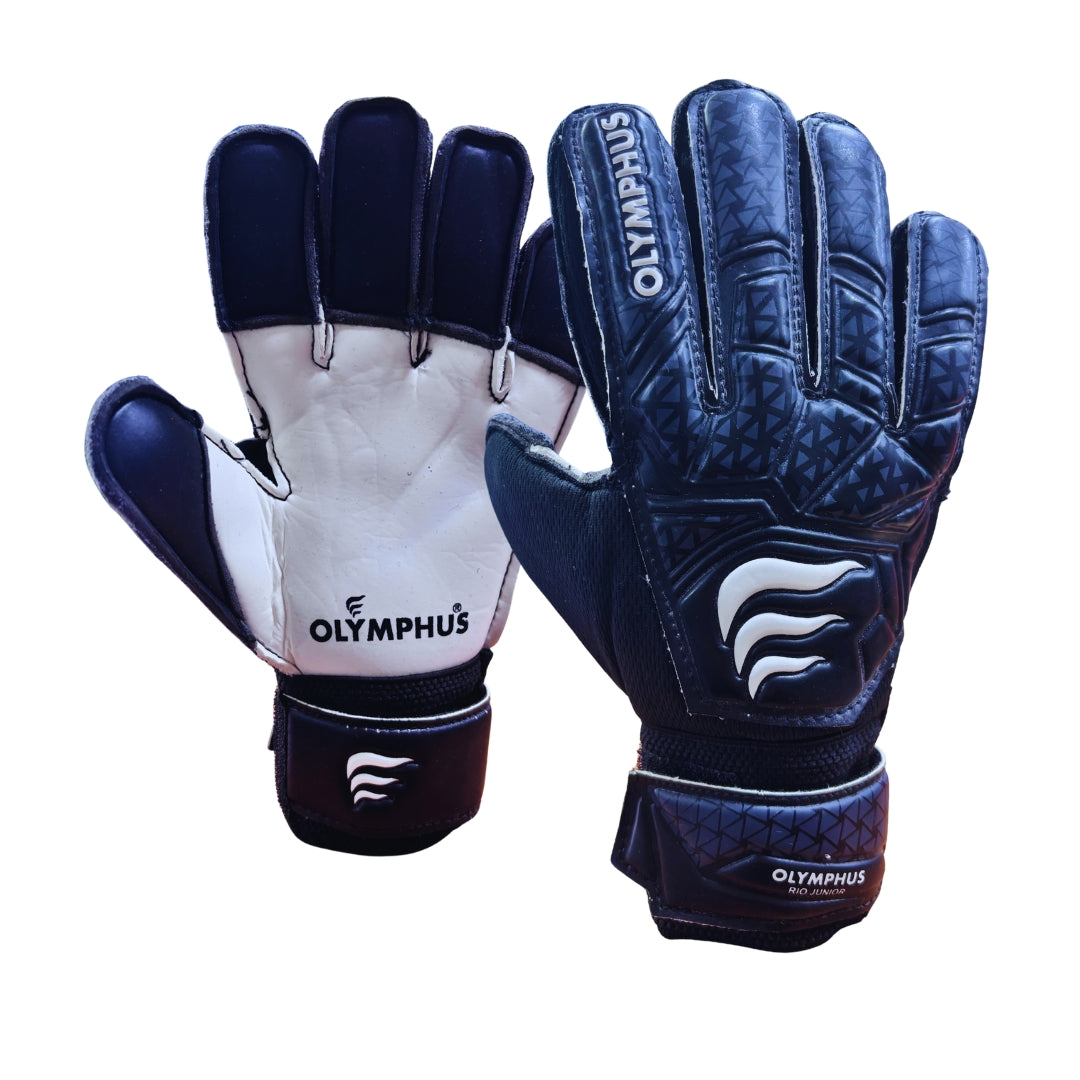 GUANTE ARQUERO OLYMPHUS RIO CON FERULA JUNIOR NEGRO