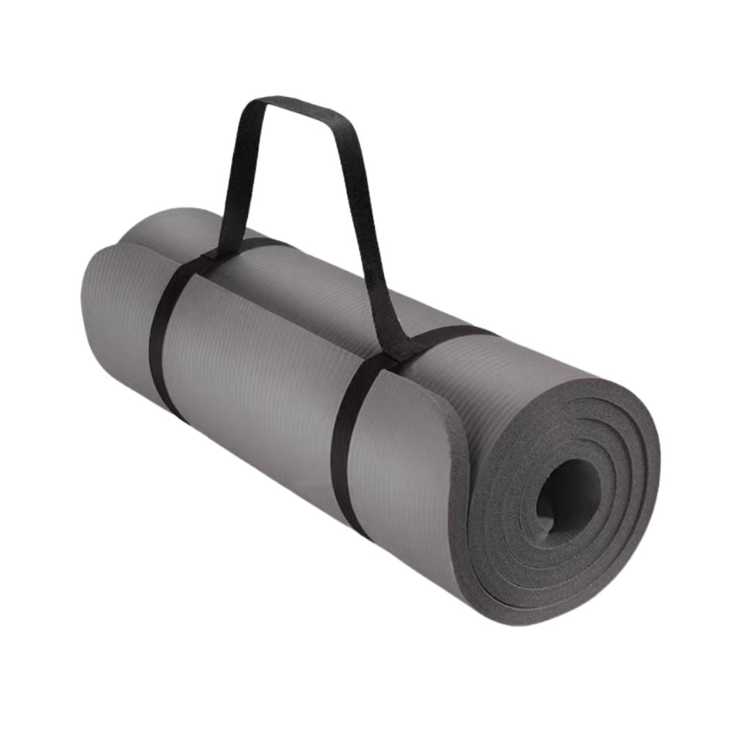 MAT YOGA TORPEDO NBR STRAP GRIS 10MM