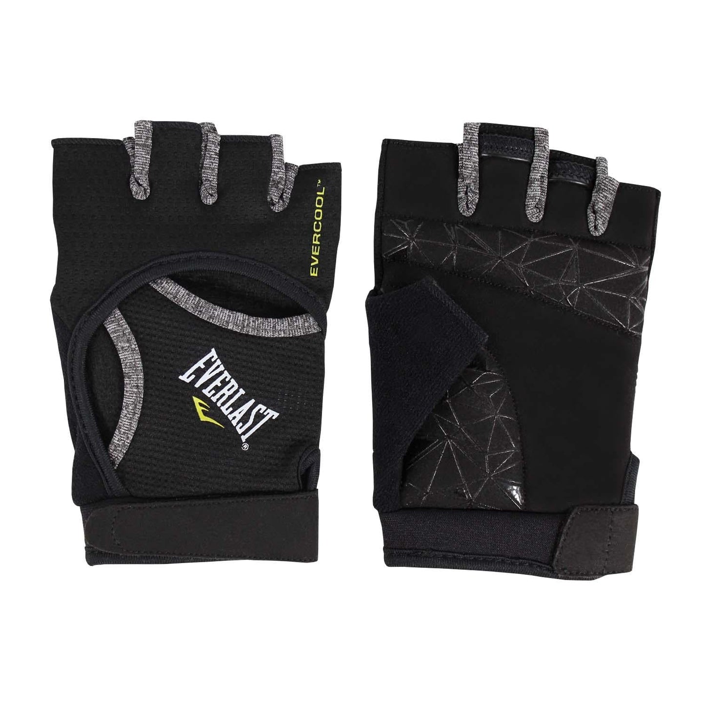 GUANTE EVERLAST FITNESS VENTO MUJER NEGRO GRIS