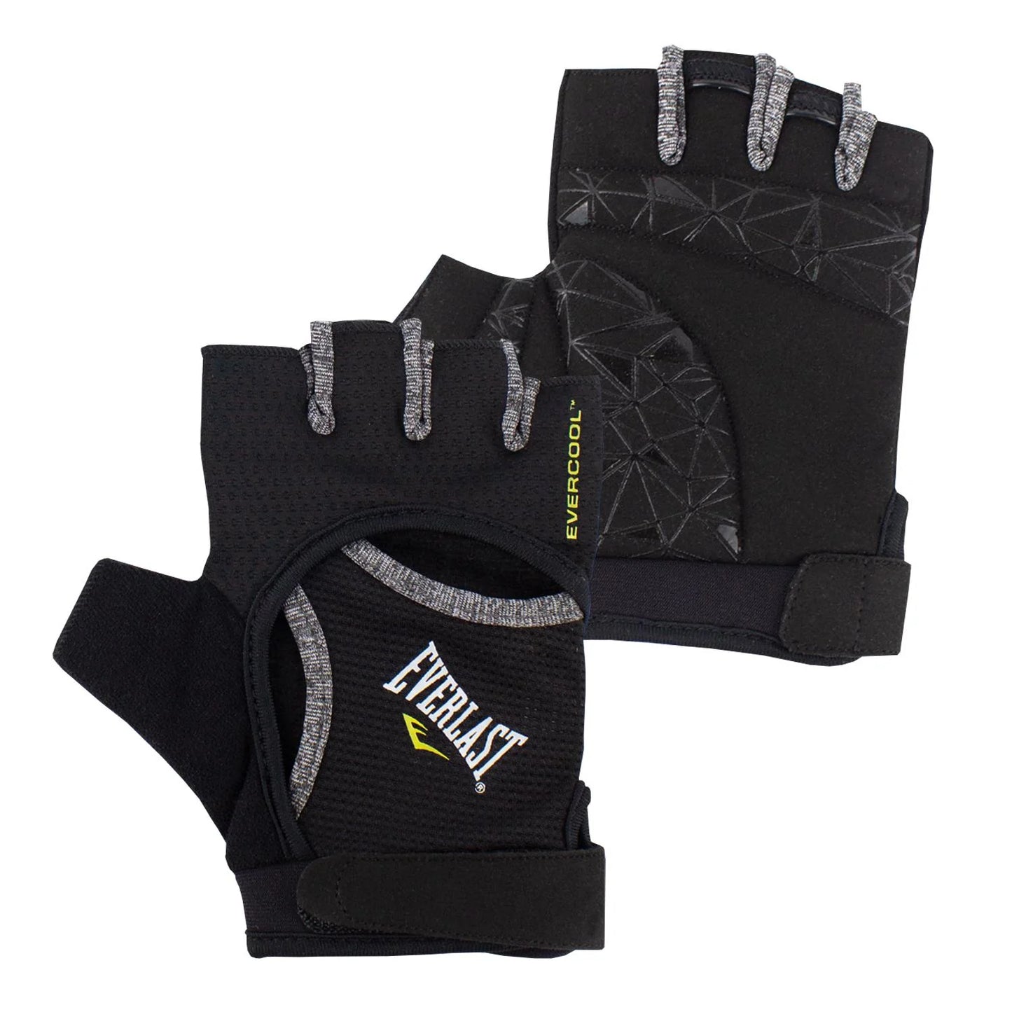 GUANTE EVERLAST FITNESS VENTO MUJER NEGRO GRIS