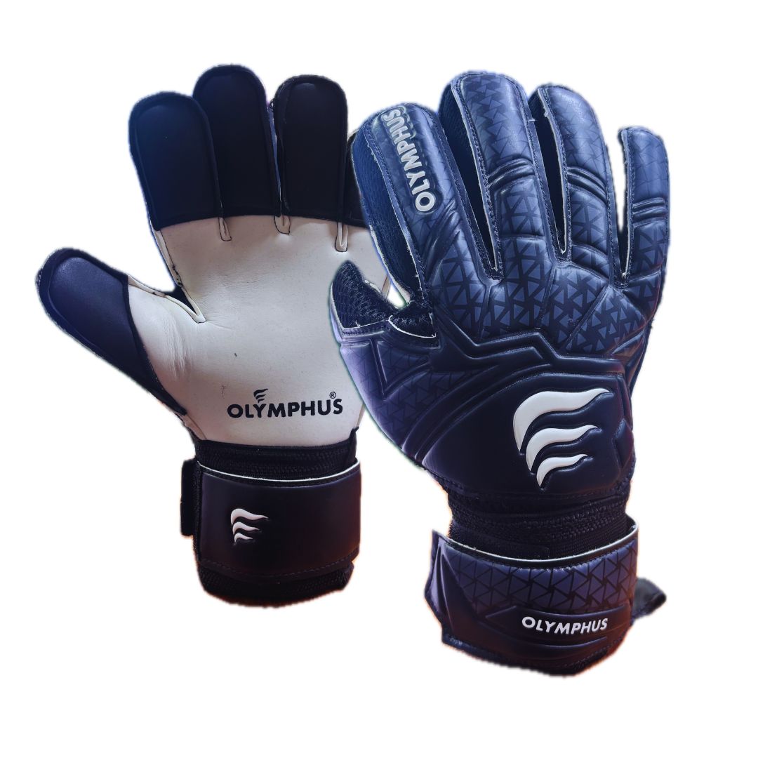 GUANTE ARQUERO OLYMPHUS RIO CON FERULA ADULTO NEGRO BLANCO