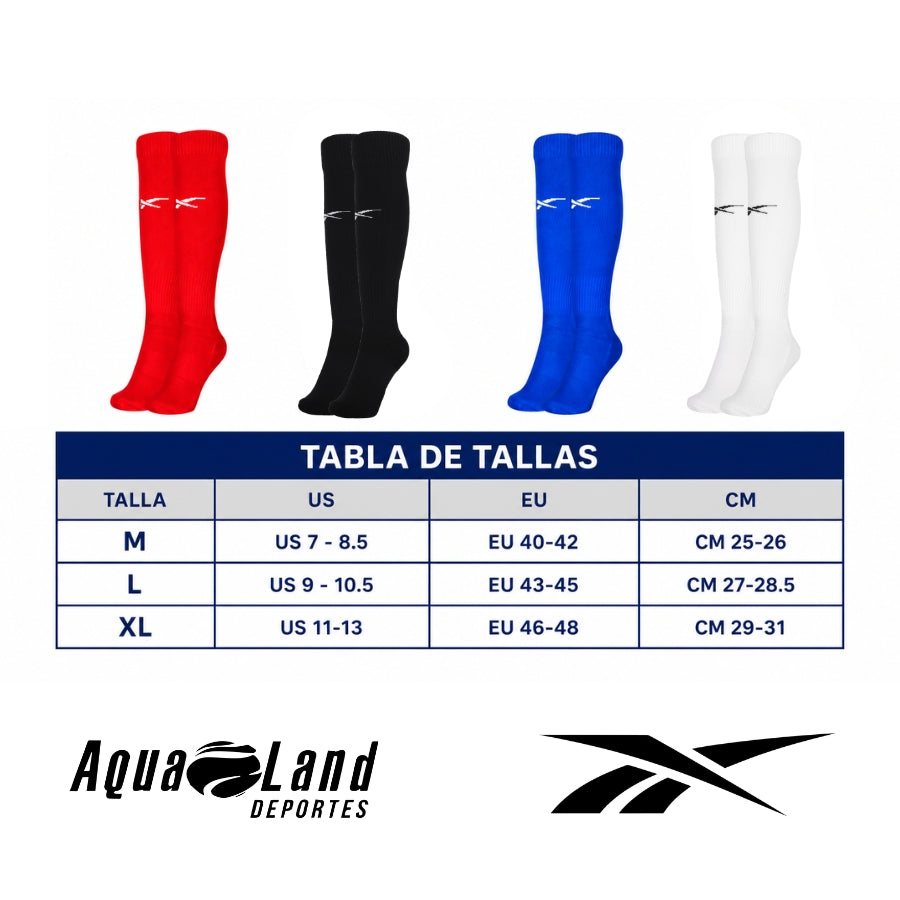 MEDIA FUTBOL REEBOK TECH ROJO