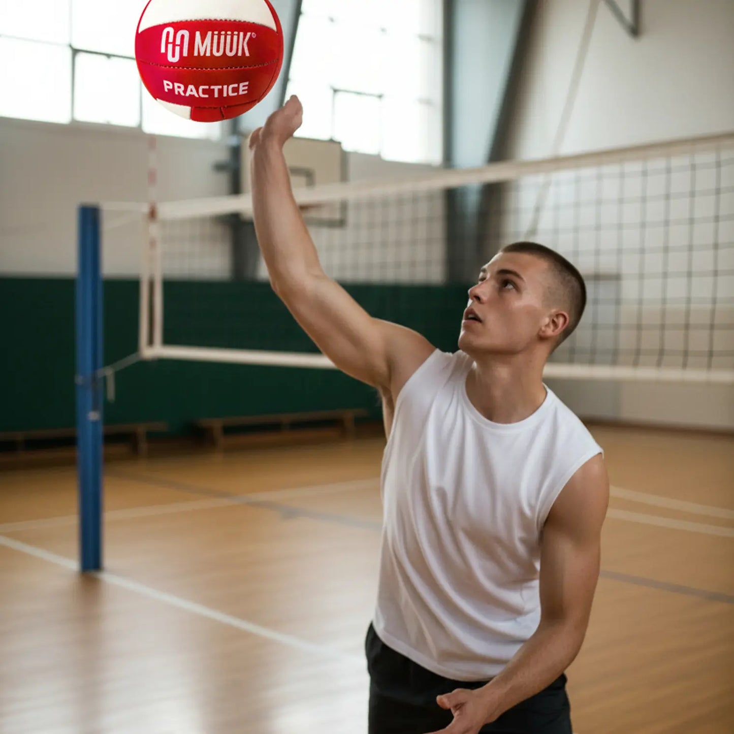BALON VOLEIBOL MUUK PRACTICE ROJO