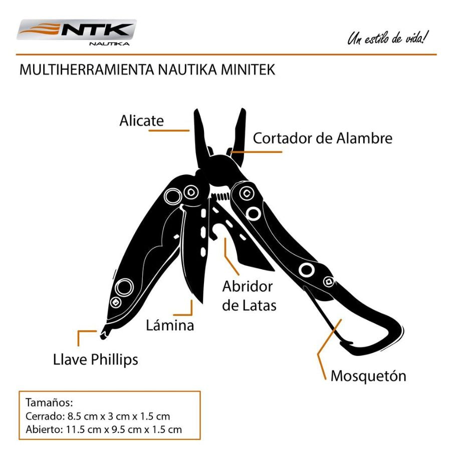 SET MULTIHERRAMIENTA NAUTIKA MINITEK