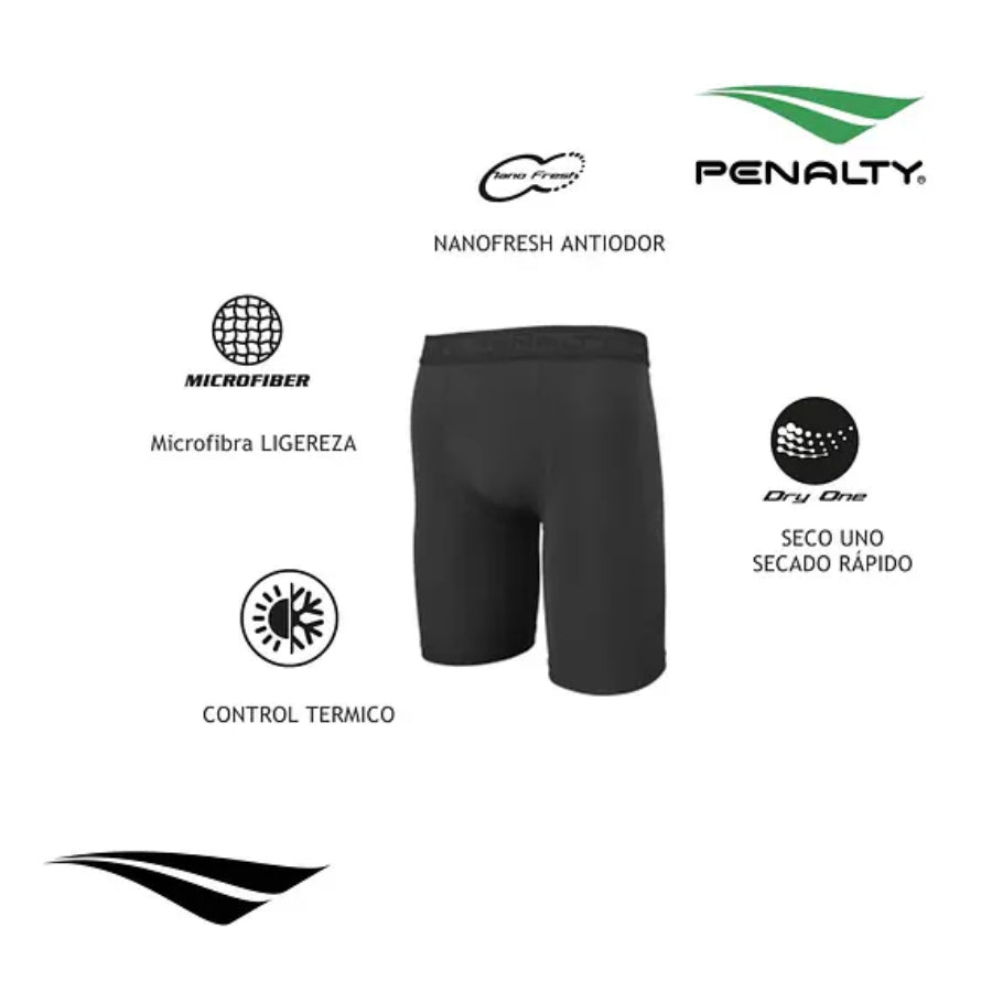 CALZA DEPORTIVA PENALTY CORTA SKIN NEGRO