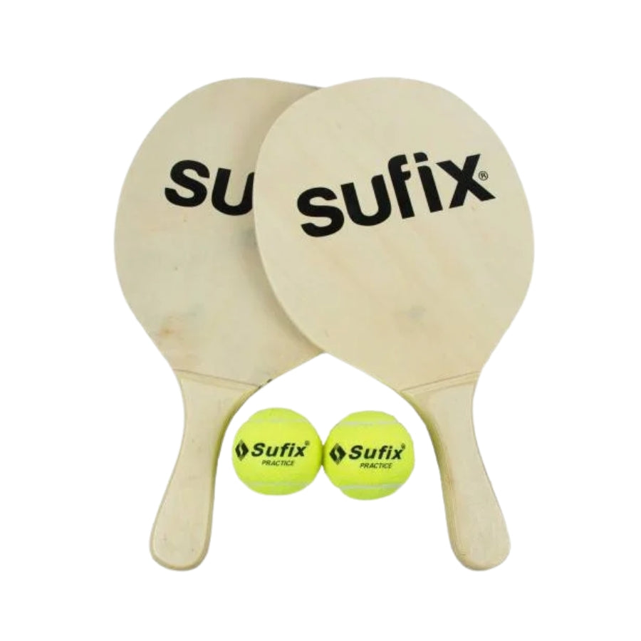 SET PALETAS DE PLAYA + 2 PELOTAS SUFIX