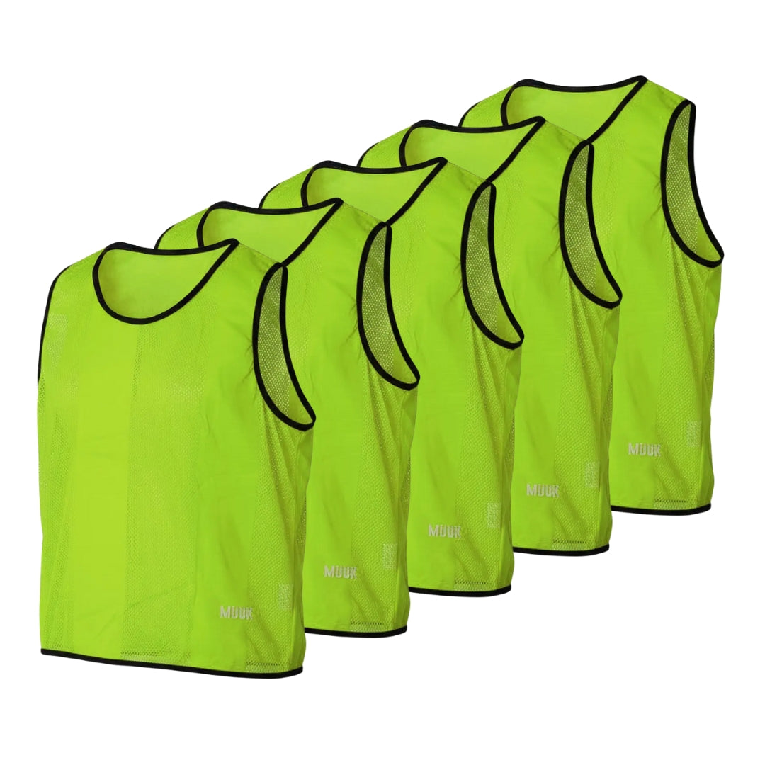 SET 5 PETOS ENTRENAMIENTO MUUK AMARILLO FLUOR