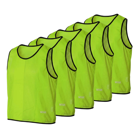 SET 5 PETOS ENTRENAMIENTO MUUK AMARILLO FLUOR