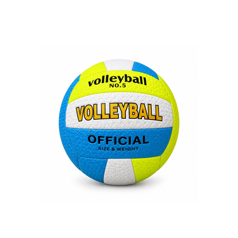 BALON VOLEIBOL LS Nº5 BLANCO AMARILLO CELESTE
