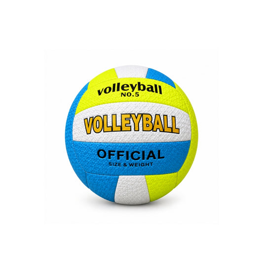 BALON VOLEIBOL LS Nº5 BLANCO AMARILLO CELESTE