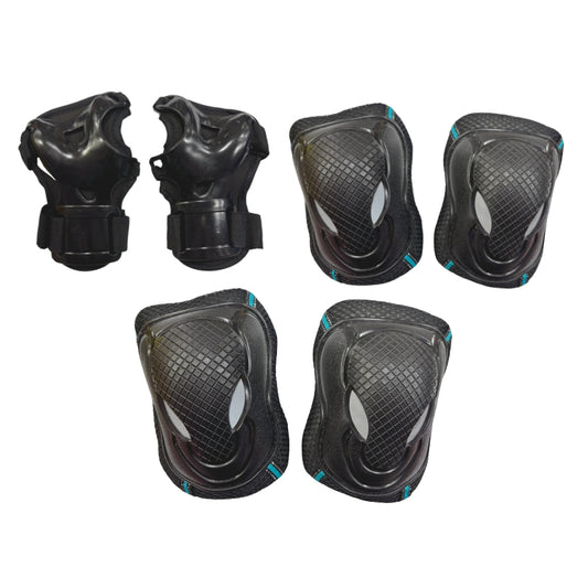SET PROTECTOR DE PATIN FLOTT 3 PIEZAS INFANTIL NEGRO