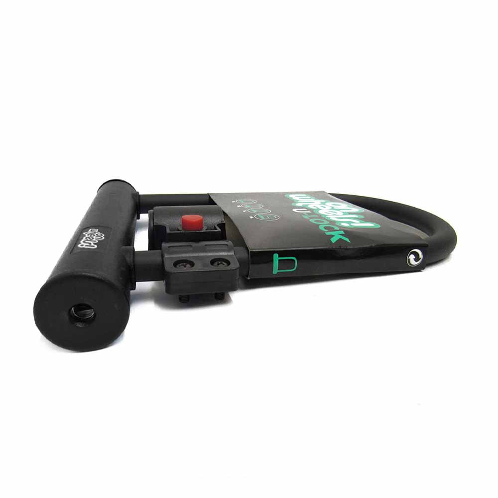 CANDADO U-LOCK ONWHEELS CORTO CON SOPORTE - NEGRO