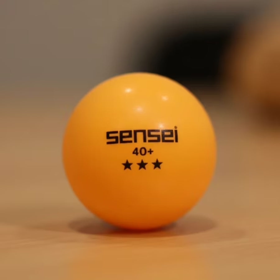 CAJA 6 PELOTAS PING PONG SENSEI 3STAR NARANJA