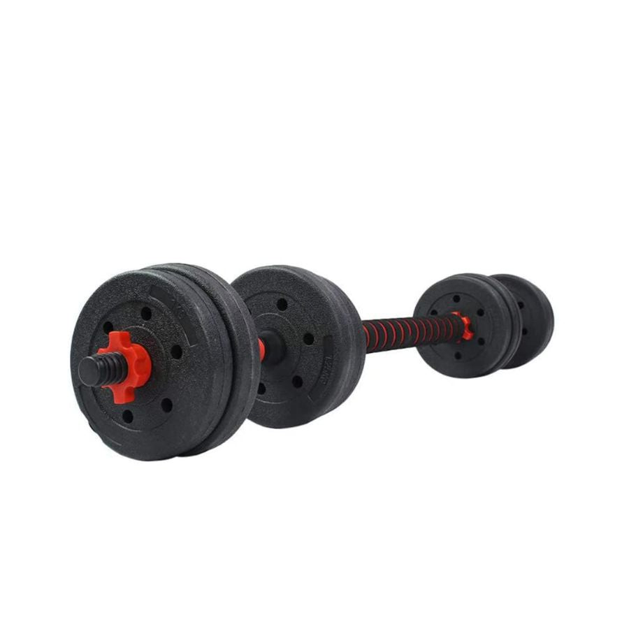 SET MANCUERNAS PVC 20KG + BARRA EXTENSIBLE