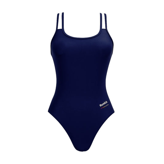 TRAJE BAÑO RUNICK MUJER CLASICO AZUL MARINO