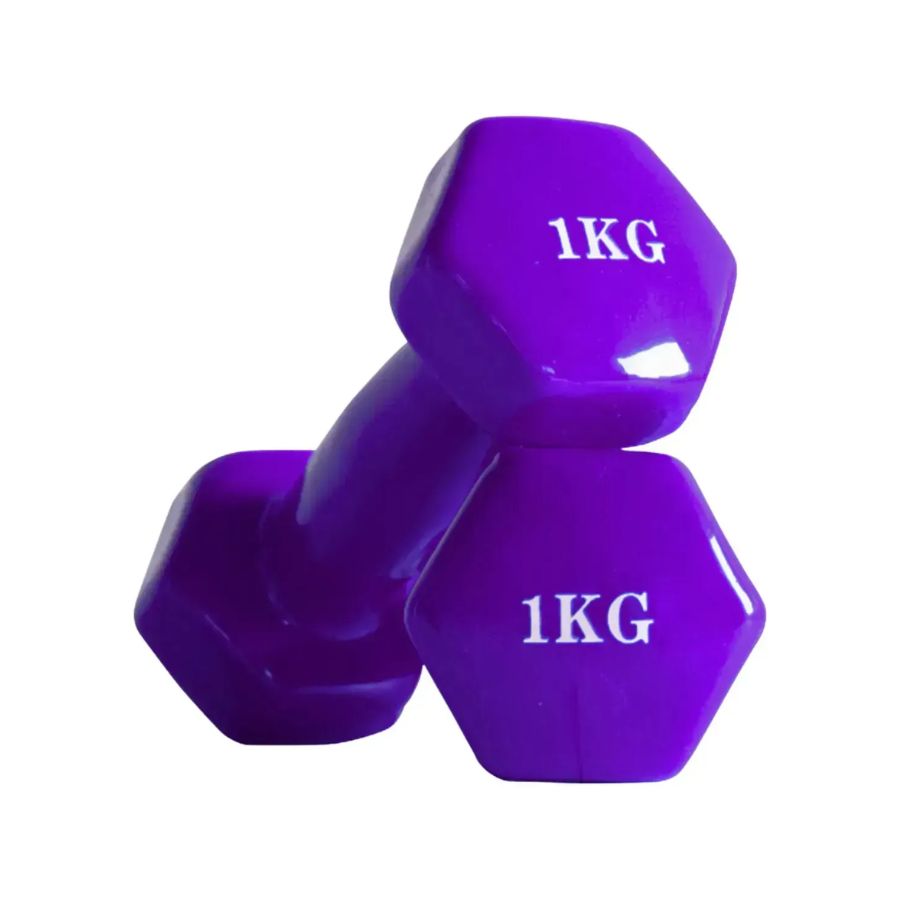 MANCUERNA RECUBIERTA PAR 1KG MORADO LS