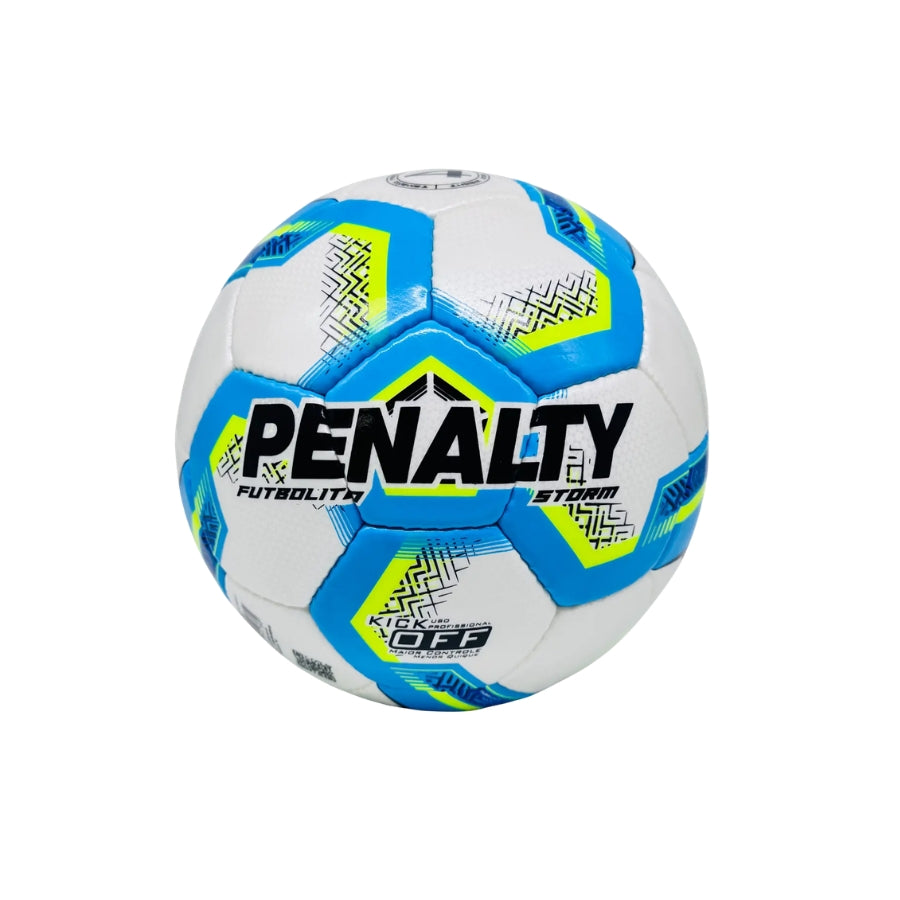 BALON FUTBOLITO PENALTY STORM XXV AZUL AMARILLO Nº4